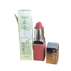 Clinique Pop matte Lip Colour Foundation primer  Full Size beach Pop NIB!!